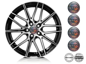 Audi Dome-Sticker-Logo Premium Silikon-Design